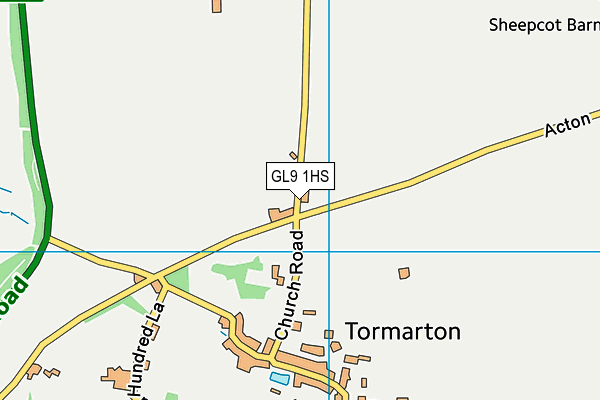 GL9 1HS map - OS VectorMap District (Ordnance Survey)