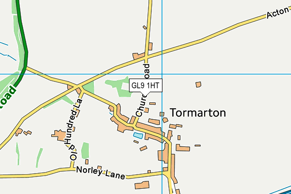 GL9 1HT map - OS VectorMap District (Ordnance Survey)