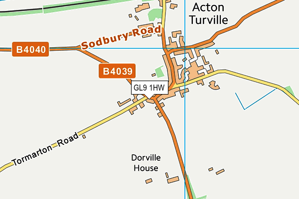 GL9 1HW map - OS VectorMap District (Ordnance Survey)