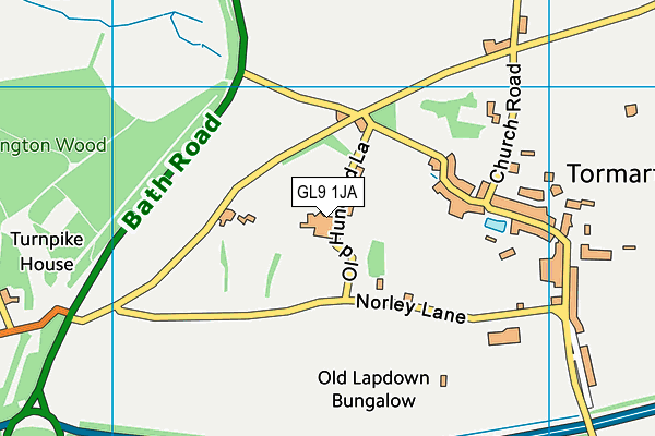 GL9 1JA map - OS VectorMap District (Ordnance Survey)