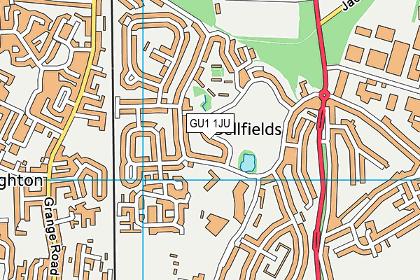 GU1 1JU map - OS VectorMap District (Ordnance Survey)