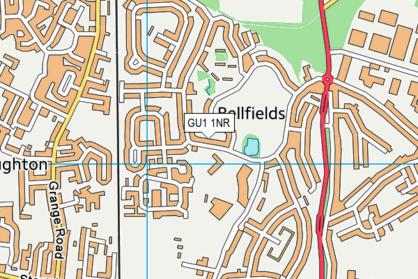 Guildford Nursery School and Family Centre map (GU1 1NR) - OS VectorMap District (Ordnance Survey)
