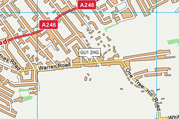 GU1 2HG map - OS VectorMap District (Ordnance Survey)