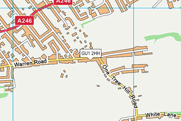 GU1 2HH map - OS VectorMap District (Ordnance Survey)