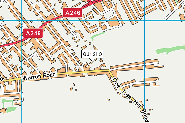 GU1 2HQ map - OS VectorMap District (Ordnance Survey)