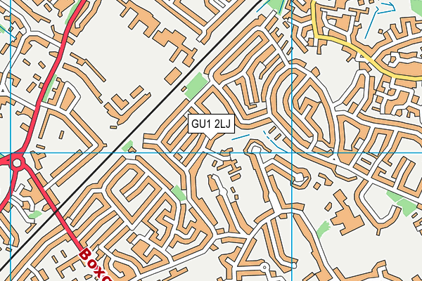 GU1 2LJ map - OS VectorMap District (Ordnance Survey)