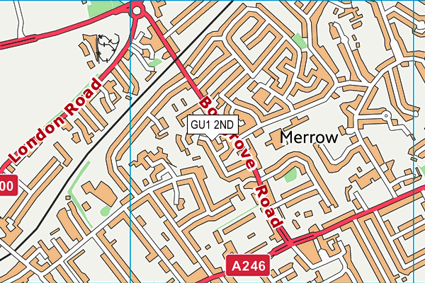 GU1 2ND map - OS VectorMap District (Ordnance Survey)