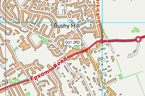 GU1 2RD map - OS VectorMap District (Ordnance Survey)