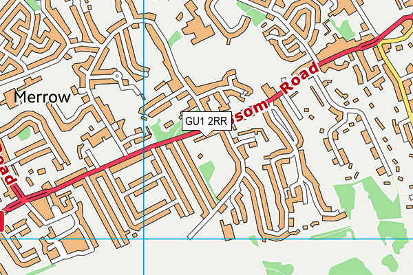 GU1 2RR map - OS VectorMap District (Ordnance Survey)