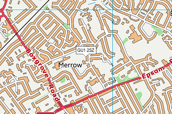 GU1 2SZ map - OS VectorMap District (Ordnance Survey)
