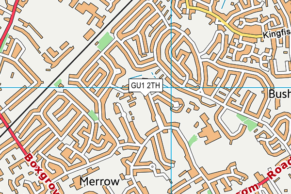 GU1 2TH map - OS VectorMap District (Ordnance Survey)
