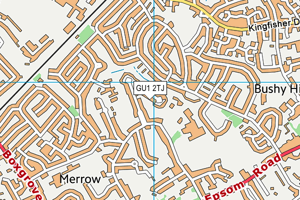 GU1 2TJ map - OS VectorMap District (Ordnance Survey)