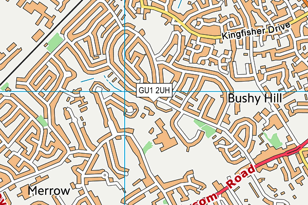 GU1 2UH map - OS VectorMap District (Ordnance Survey)