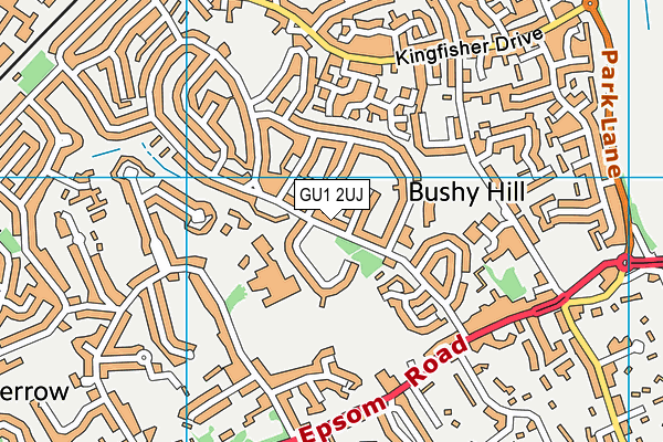 GU1 2UJ map - OS VectorMap District (Ordnance Survey)
