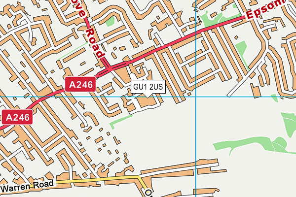 GU1 2US map - OS VectorMap District (Ordnance Survey)
