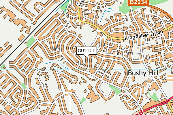 GU1 2UT map - OS VectorMap District (Ordnance Survey)