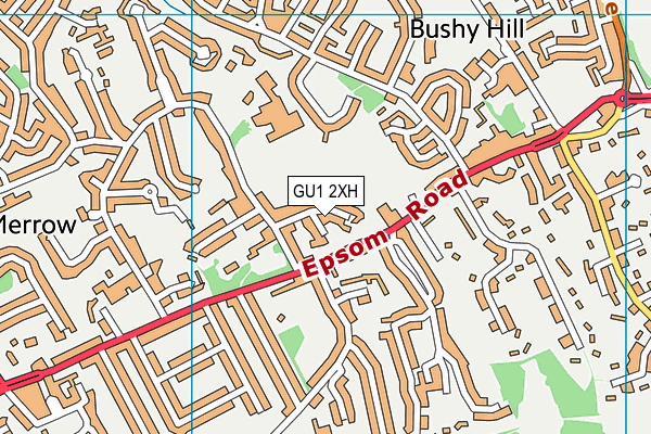 GU1 2XH map - OS VectorMap District (Ordnance Survey)