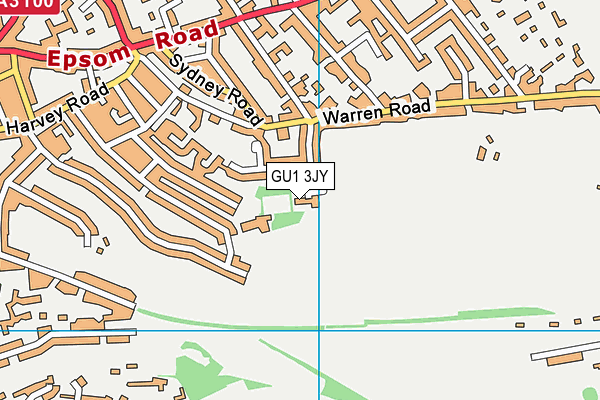 GU1 3JY map - OS VectorMap District (Ordnance Survey)