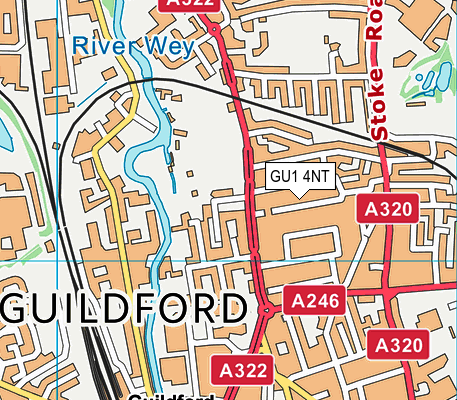 GU1 4NT map - OS VectorMap District (Ordnance Survey)