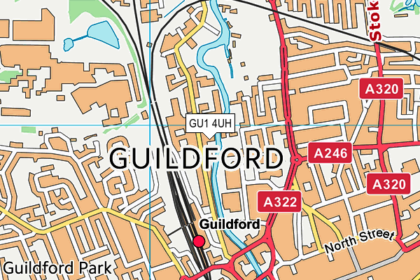 Map of SURREY CARS GUILDFORD LTD at district scale