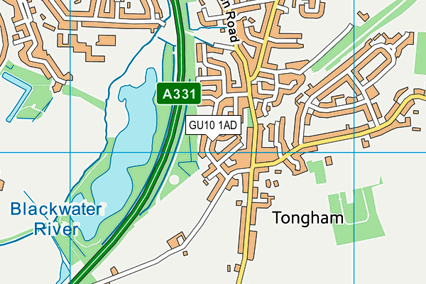 GU10 1AD map - OS VectorMap District (Ordnance Survey)