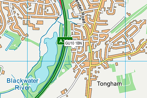 GU10 1BN map - OS VectorMap District (Ordnance Survey)