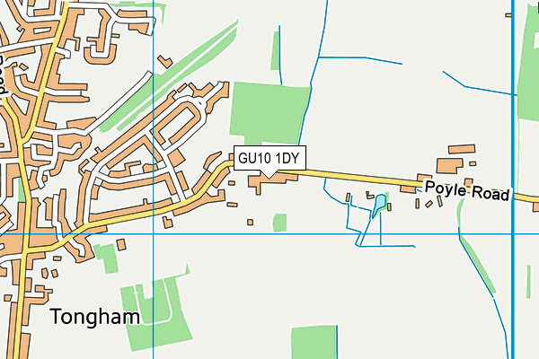 GU10 1DY map - OS VectorMap District (Ordnance Survey)