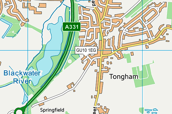 GU10 1EG map - OS VectorMap District (Ordnance Survey)