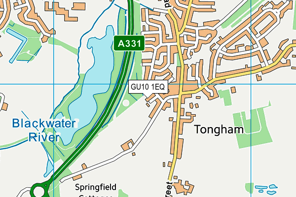 GU10 1EQ map - OS VectorMap District (Ordnance Survey)