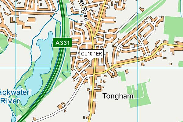 GU10 1ER map - OS VectorMap District (Ordnance Survey)