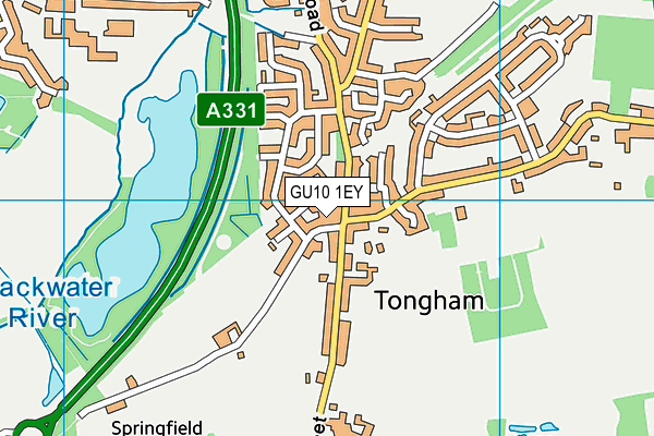 GU10 1EY map - OS VectorMap District (Ordnance Survey)