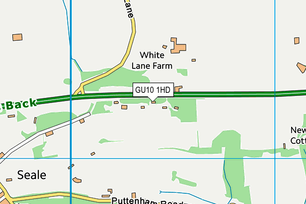 GU10 1HD map - OS VectorMap District (Ordnance Survey)