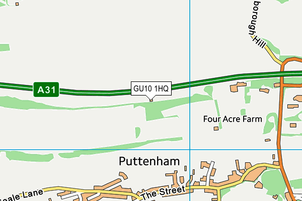 GU10 1HQ map - OS VectorMap District (Ordnance Survey)