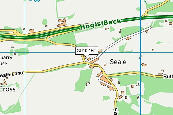 GU10 1HT map - OS VectorMap District (Ordnance Survey)