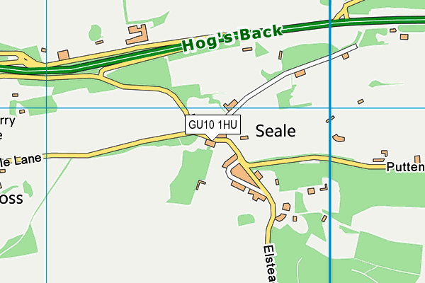 GU10 1HU map - OS VectorMap District (Ordnance Survey)