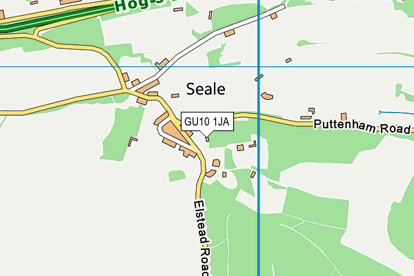 GU10 1JA map - OS VectorMap District (Ordnance Survey)