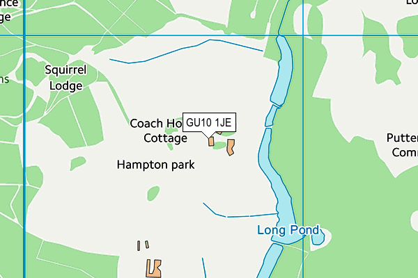 GU10 1JE map - OS VectorMap District (Ordnance Survey)