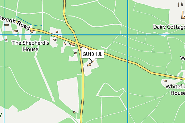 GU10 1JL map - OS VectorMap District (Ordnance Survey)