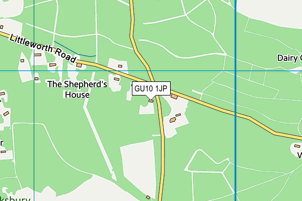 GU10 1JP map - OS VectorMap District (Ordnance Survey)