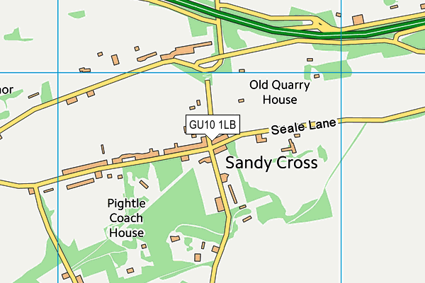 GU10 1LB map - OS VectorMap District (Ordnance Survey)