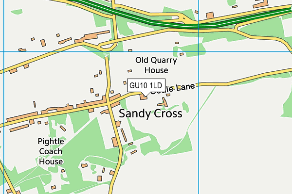 Seale Recreation Ground map (GU10 1LD) - OS VectorMap District (Ordnance Survey)