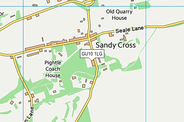 GU10 1LG map - OS VectorMap District (Ordnance Survey)