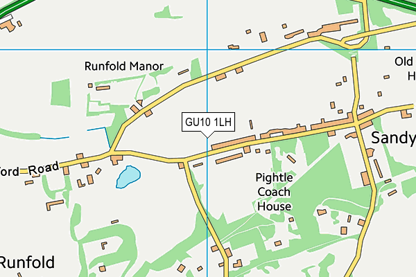 GU10 1LH map - OS VectorMap District (Ordnance Survey)