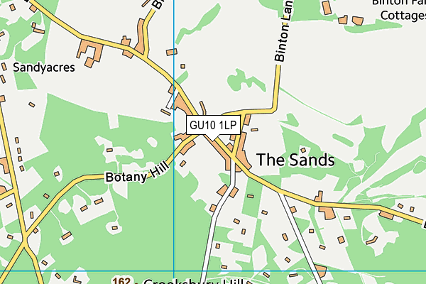 GU10 1LP map - OS VectorMap District (Ordnance Survey)