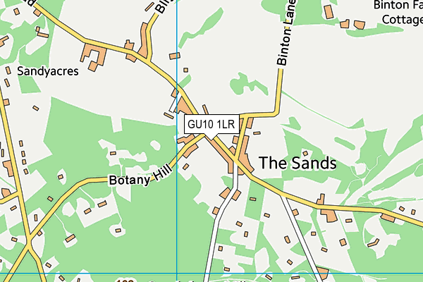 GU10 1LR map - OS VectorMap District (Ordnance Survey)