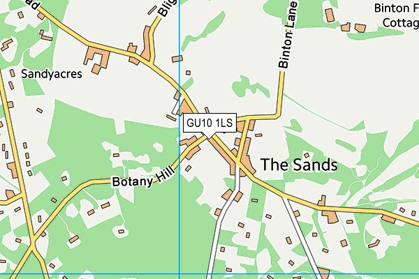 GU10 1LS map - OS VectorMap District (Ordnance Survey)