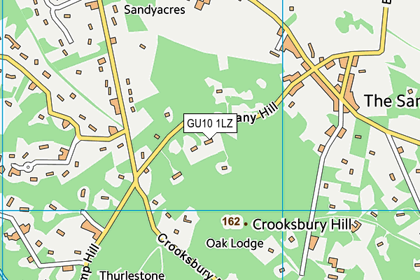 GU10 1LZ map - OS VectorMap District (Ordnance Survey)
