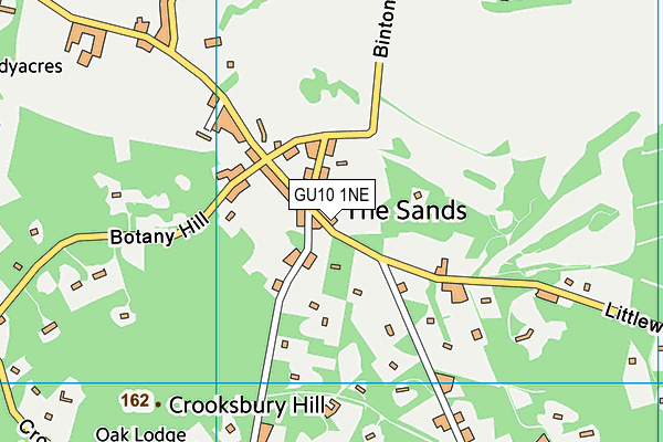 GU10 1NE map - OS VectorMap District (Ordnance Survey)