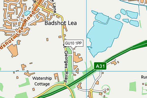 GU10 1PP map - OS VectorMap District (Ordnance Survey)