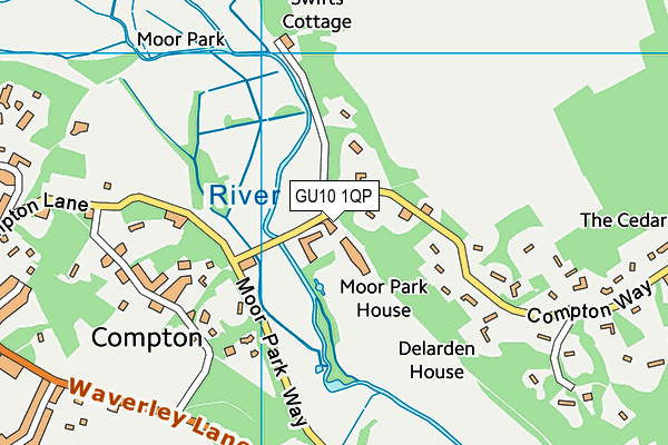 GU10 1QP map - OS VectorMap District (Ordnance Survey)